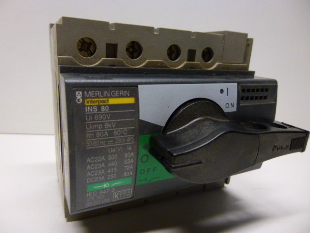 Merlin Gerin interpact INS 80 Gleichstromschalter Stromschalter Schalter