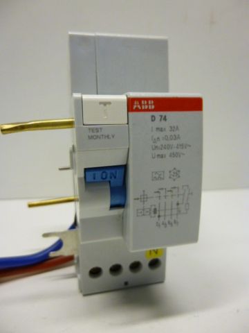 ABB D74 FI-Block FI-Schalter 240-415V 450V