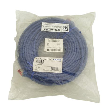30m Kistler KSM036460-30 RJ45 Blau halogenfreies Patchkabel