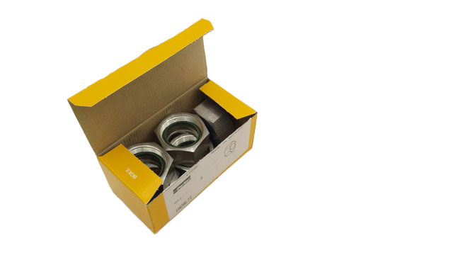 5x Parker FM28L71 Ermeto Hydraulik-Rohrverschraubungskomponente