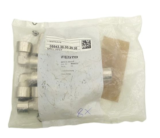 8x Festo 8030212 NPFC-L-2G12-F Faden Winkelverschraubun