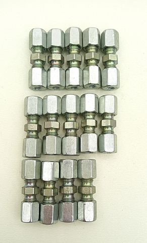 14x Parker G04LLCFX Ermeto Hydraulik-Rohrverschraubungen