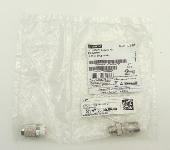 Siemens 6GK1901-0DB30-6AA0 Ethernet M12 Steckverbinder