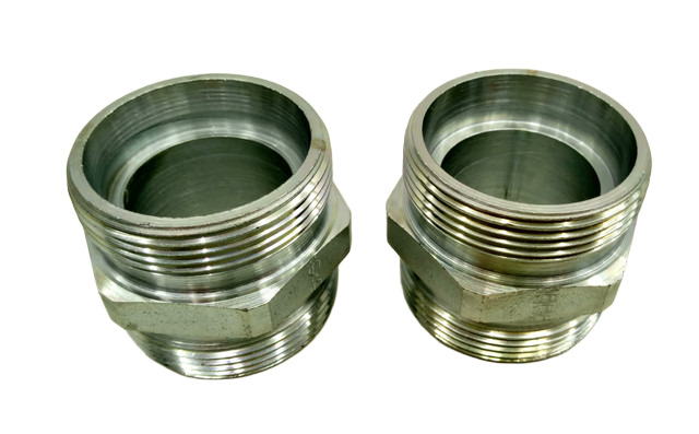 2x Parker G35LCFX Ermeto Rohr-zu-Rohr-Hydraulikverschraubung