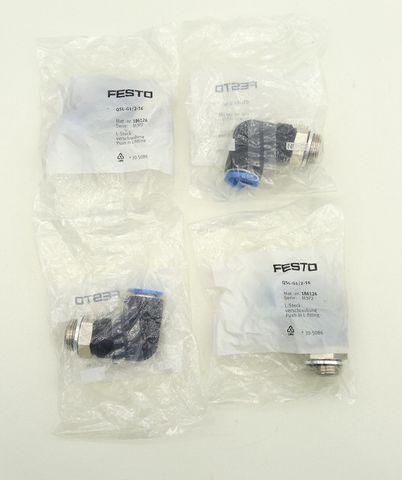 4x Festo 186126 QSL-G1/2-16 L-Verschraubung mit Außengewinde