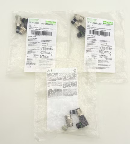 Logo ohne GmbH 3x Murrelektronik 7000-12561-0000000 A-kodierter Stecker