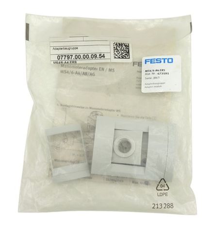 Festo 673591 MS4/6-A4. ERS Adaptermodul Für Manometer