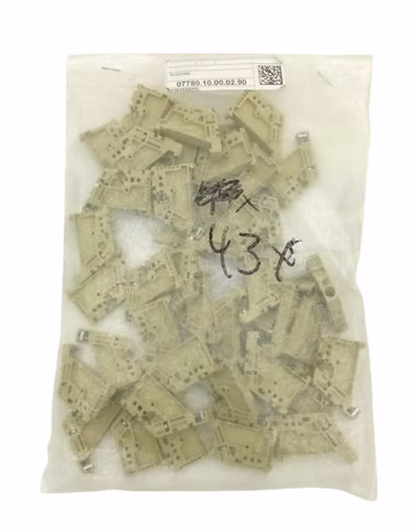 43x Weidmüller 0383560000 Endhalterung beige TS 35 V-2 Wemid