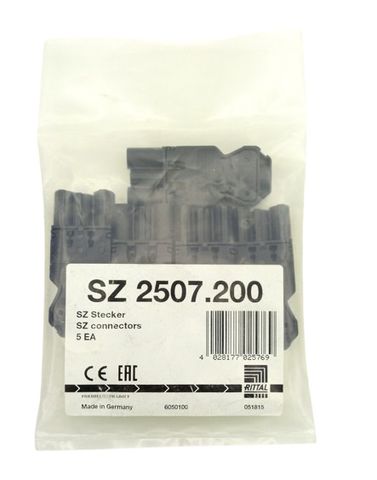 2x Rittal SZ 2507.200 Stecker Connectors Verbindungselemente