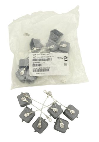 10x Harting 09200035425 Han 3A Metall Schutzhülle