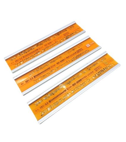 3x 251/3,5 Buchstaben & Zahl Standardgraph Technische Vorlage