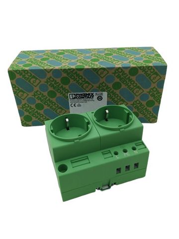 Phoenix Contact 0804037 Leuchtanzeige Doppelsteckdose 