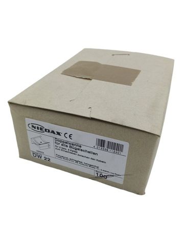 100x Niedax DW 22 Doppelwanne für alle U-Klemmen für Kabel