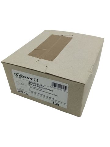 100x Niedax DW 16 halogenfreie Doppelwanne für Klemmen Kabel