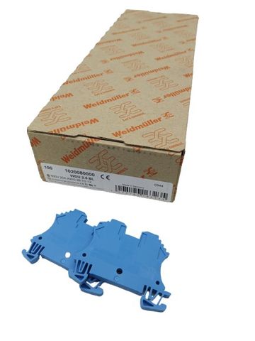 100x Weidmüller 1020080000 Durchgangsklemme 600V