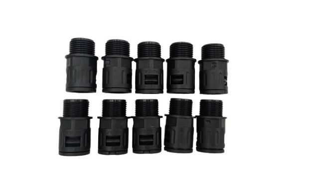 10x Polyamid-Rohrverschraubungen Wellrohr-Kabelverbinder