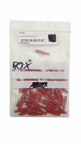 50x Harting 09120009901 T-Codierstift für Han Q7/0 Einsatz