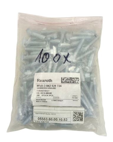 100x Bosch Rexroth 3 842 528 724 Stahl verzinkt T-Bolzen
