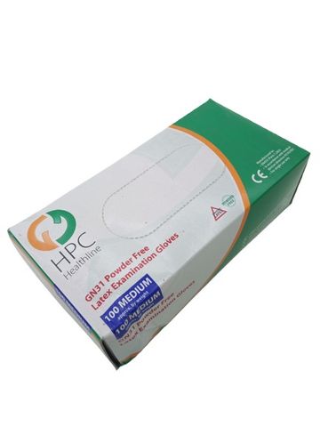 HPC EN455 GN31 Latex Untersuchungshandschuhe Vorderansicht