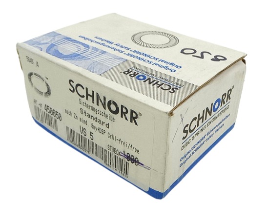 850x Schnorr 450650 Sicherungsscheibe VS 5 mm Stahl Typ2-A