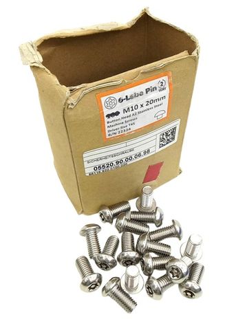 90x Reyher 881169200100020 Anti-Diebstahl-Schrauben M10x20mm