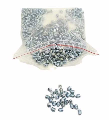 500x M8x10 Stahl 45 H verzinkter Gewindebolzen mit ISK
