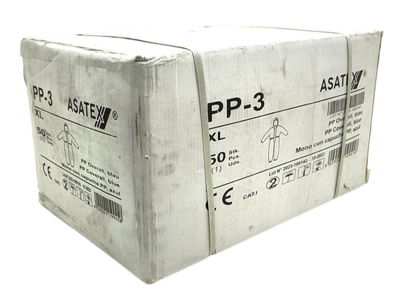 50x Asatex PP-3 Blue XL Polypropylen Schutzanzug 