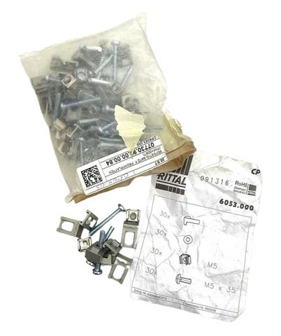 30x Rittal CP 6053.000 Aluminium-Frontplatten Montagesatz