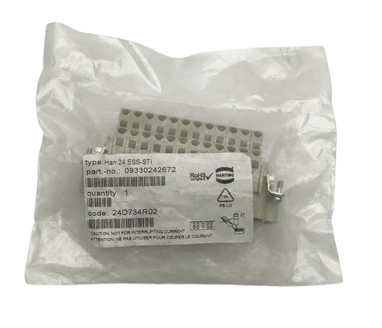 Harting 09330242672 Han ESS 24-Pos Einsatz Doppelkäfigklemme