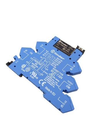 7x Finder 93.51.7.024 Ultra Slim Leiterplattenrelais Relaissockeln