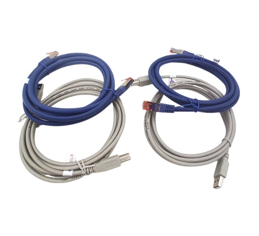 2x 2m + 2x 5m gerades Ethernet-Kabel USB-Speed-Kabel