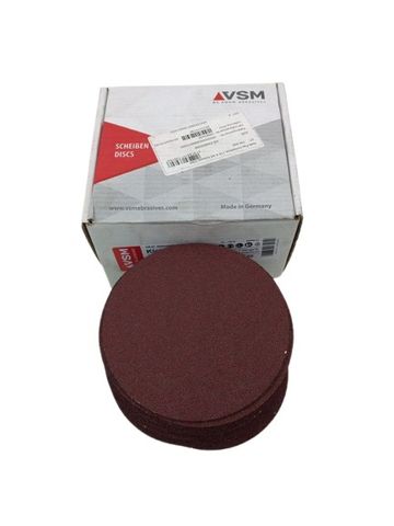 50x VSM 10047430 115 K 60 Runder Velcro Papierschleifteller