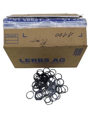 1100x Axiale Wellennut Abgewinkelter Rotorclip 26mm