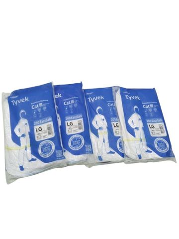 4x Dupont D14886050 Tyvek 200 Easysafe CAT.3 Schutzanzug