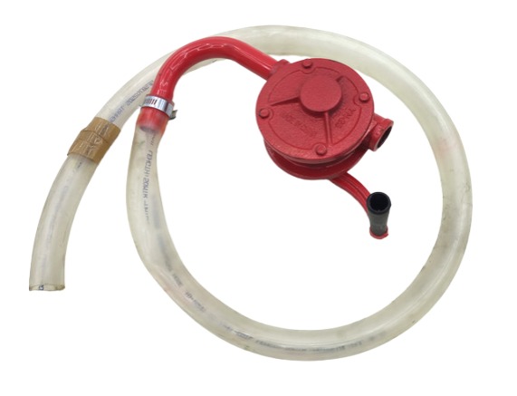 Handpumpe mit transparentem Schlauch aus Polyvinylchlorid
