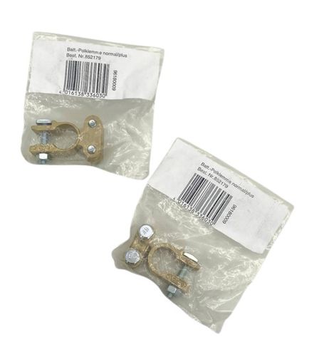 2x ESKA 1506270 gerade Batterieklemme mit Pluspol