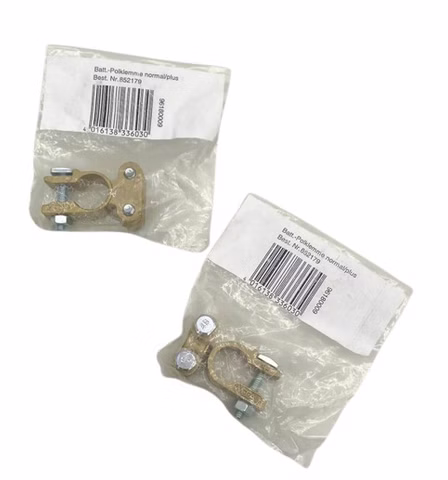 2x ESKA 1506270 gerade Batterieklemme mit Pluspol