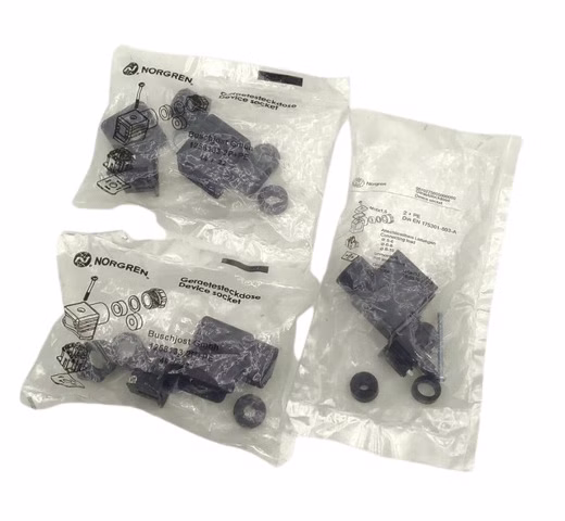 3x Norgren 1258133 2P+PE 46/22 Gerätesteckdose Leitung Ø56