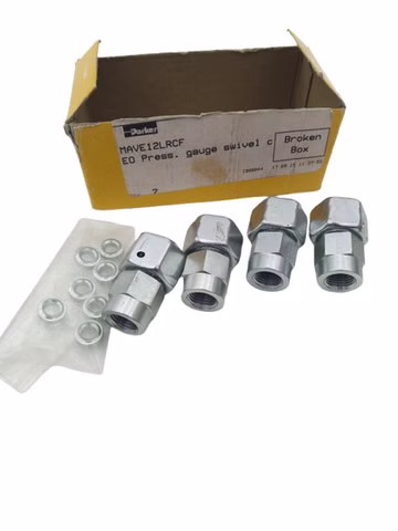 4x Parker MAVE12LRCF Straight Steel Metric Flareless Wirbel