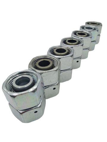 7x Parker GAI10LR1/2CFX Hydraulische Rohrverschraubungen