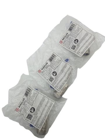 3x Riegler 115712 334.03-E Kugelhahn Valve Line Handhebel