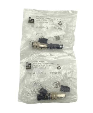 2x Franz Binder 09-0305-00-03 M16 Kabelstecker