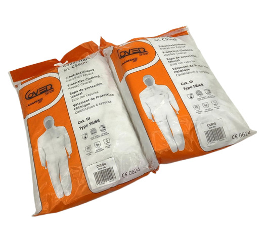 3x Asatex Coverstar SC500 Chemikalienschutz cat III 5B/6B