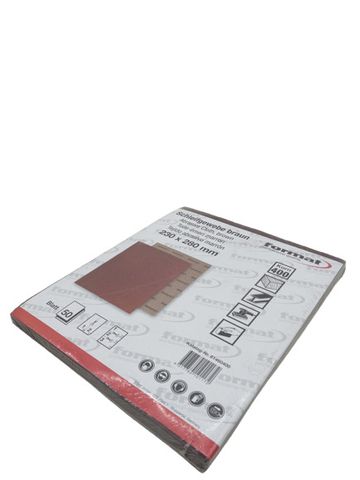 50x Format 81460400 K400 Schleifgewebe Braun 230X280mm