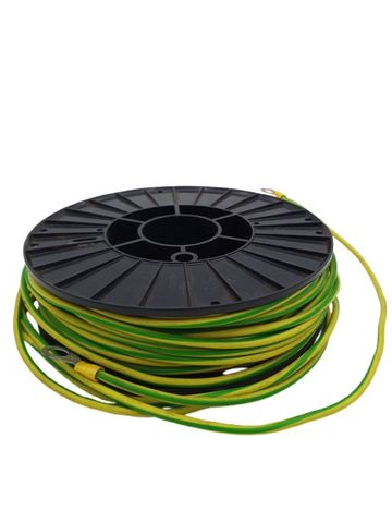 10m Einaderiges Grün Gelbes Erdungskabel