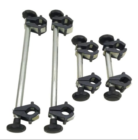 4x Fahrrad-Heckträger Montageset Rohrschellen verstellbaren