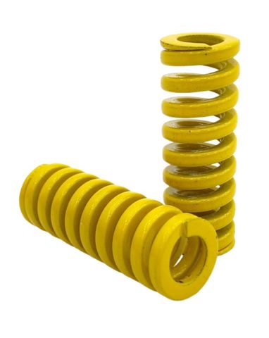 2x Druckfeder Set Gelb Stahlfeder Spiralfeder 44mm