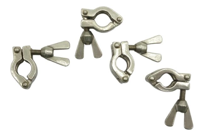 4x Rohrschellen Set Edelstahl Klemmhalter Mit Flügelschraube