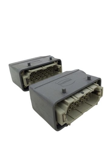 2x Harting Buchsensteckverbinder