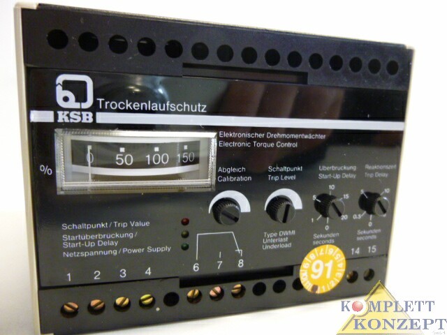 KSB DWMI-500 Trockenlaufschutz Elektronischer Drehmomentwächter